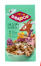 Draugu sausās brokastis Crispy cookies 225 g